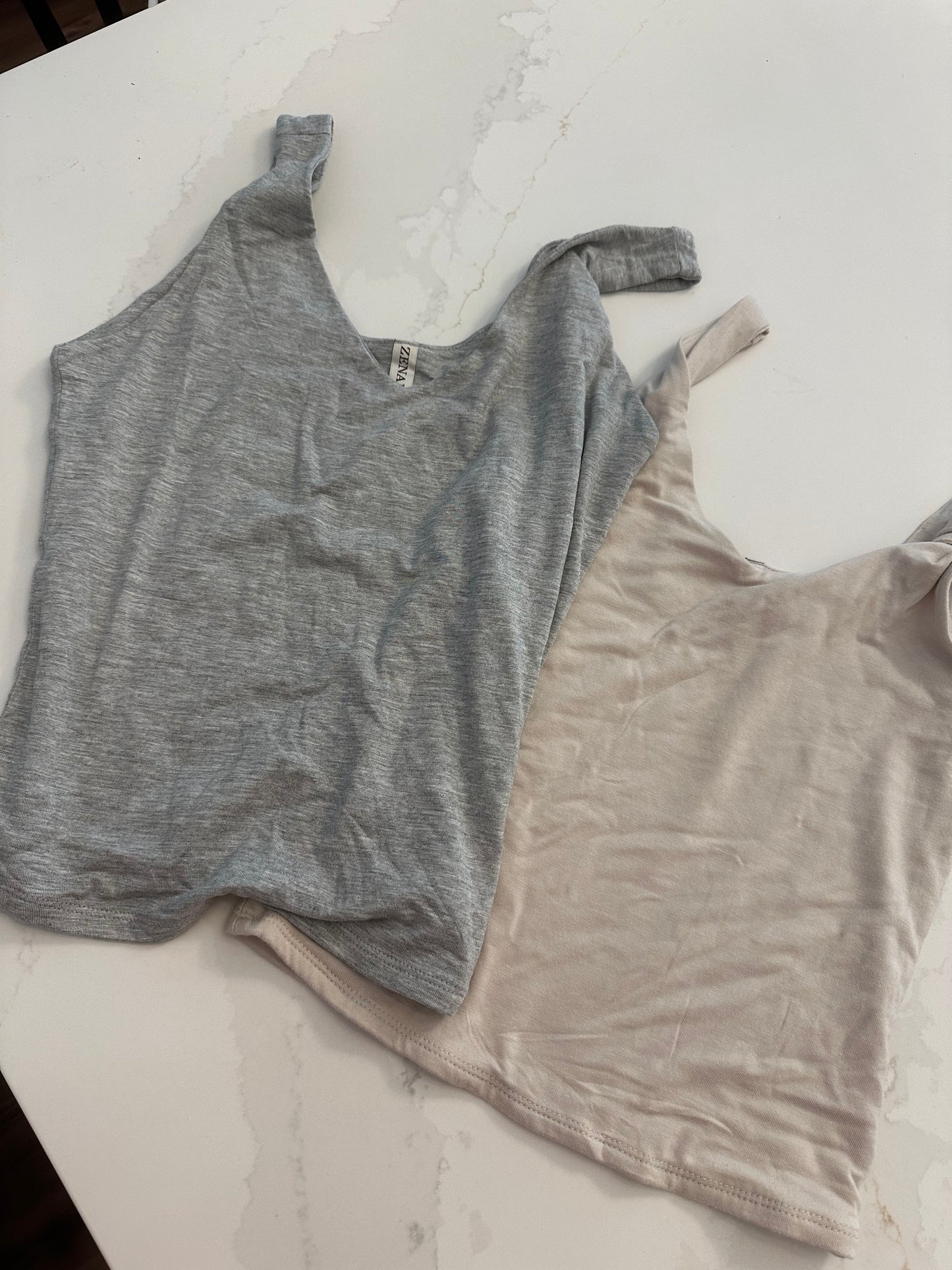 Babysoft Modal Tank - Nude/Gray