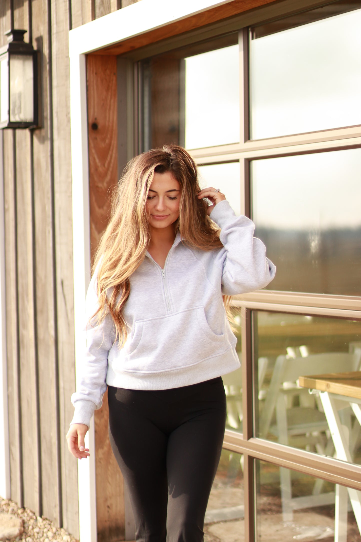 RESTOCK! On the Go Pullover- Heather Grey