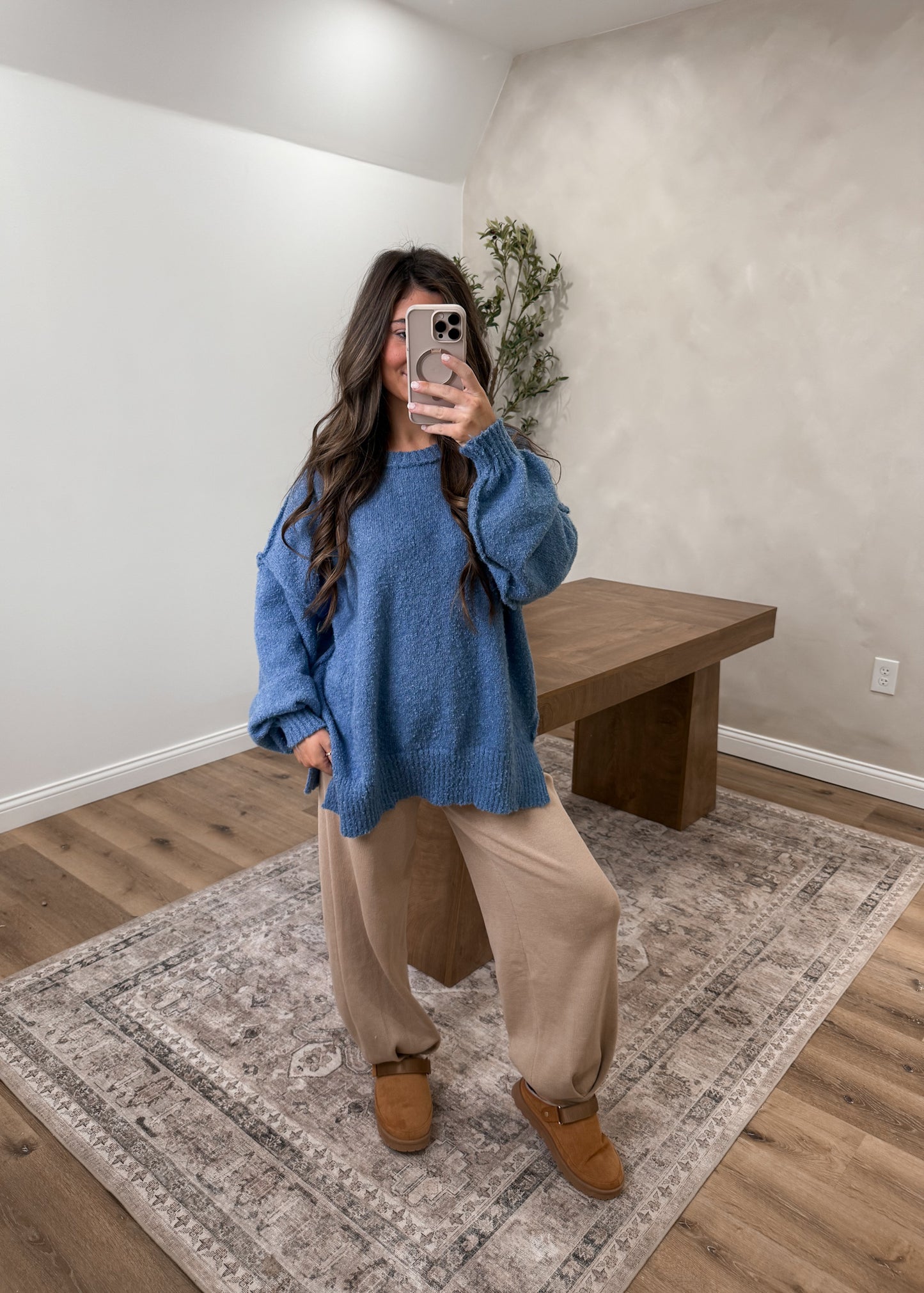 Mountain Knit Joggers- Sand