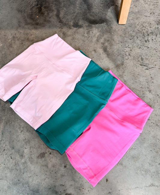No seam butter Biker Shorts- 3 colors