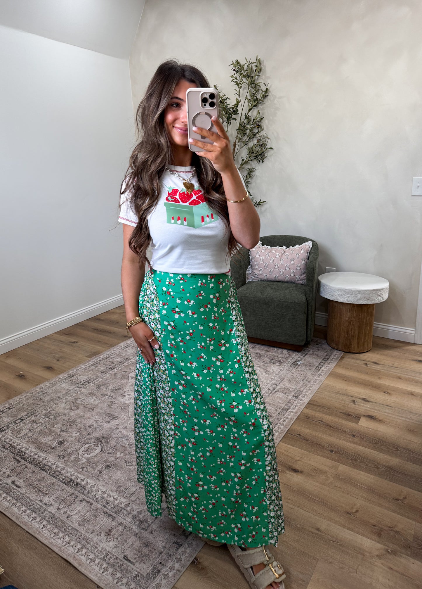 Melanie Maxi Skirt - green