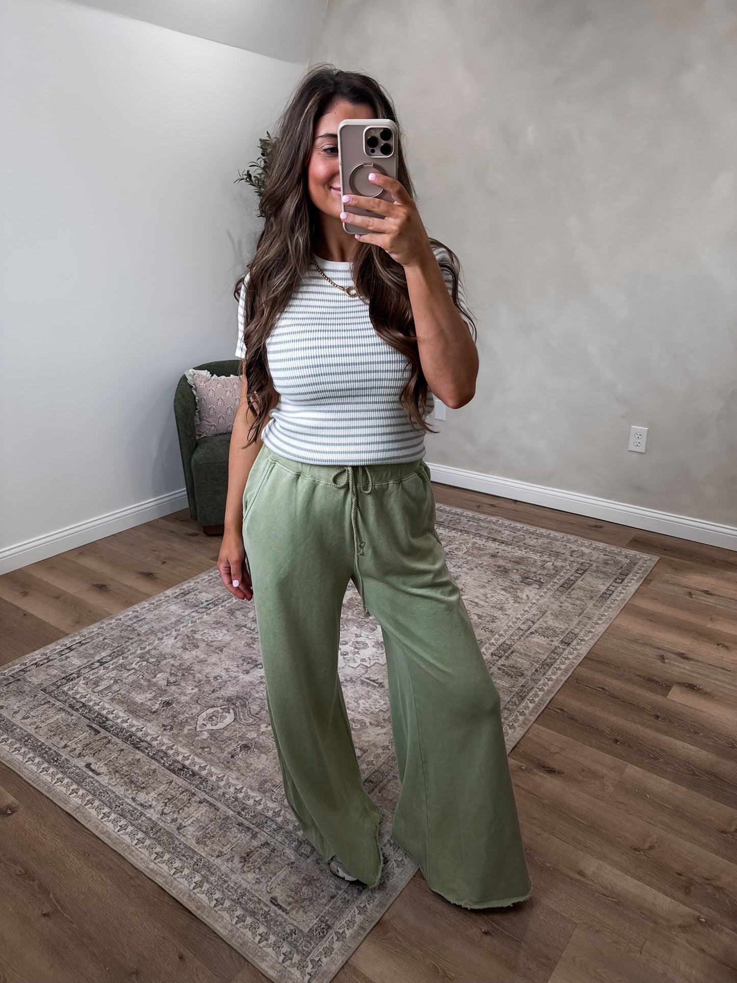 Halsey Lounge Pants - mineral green
