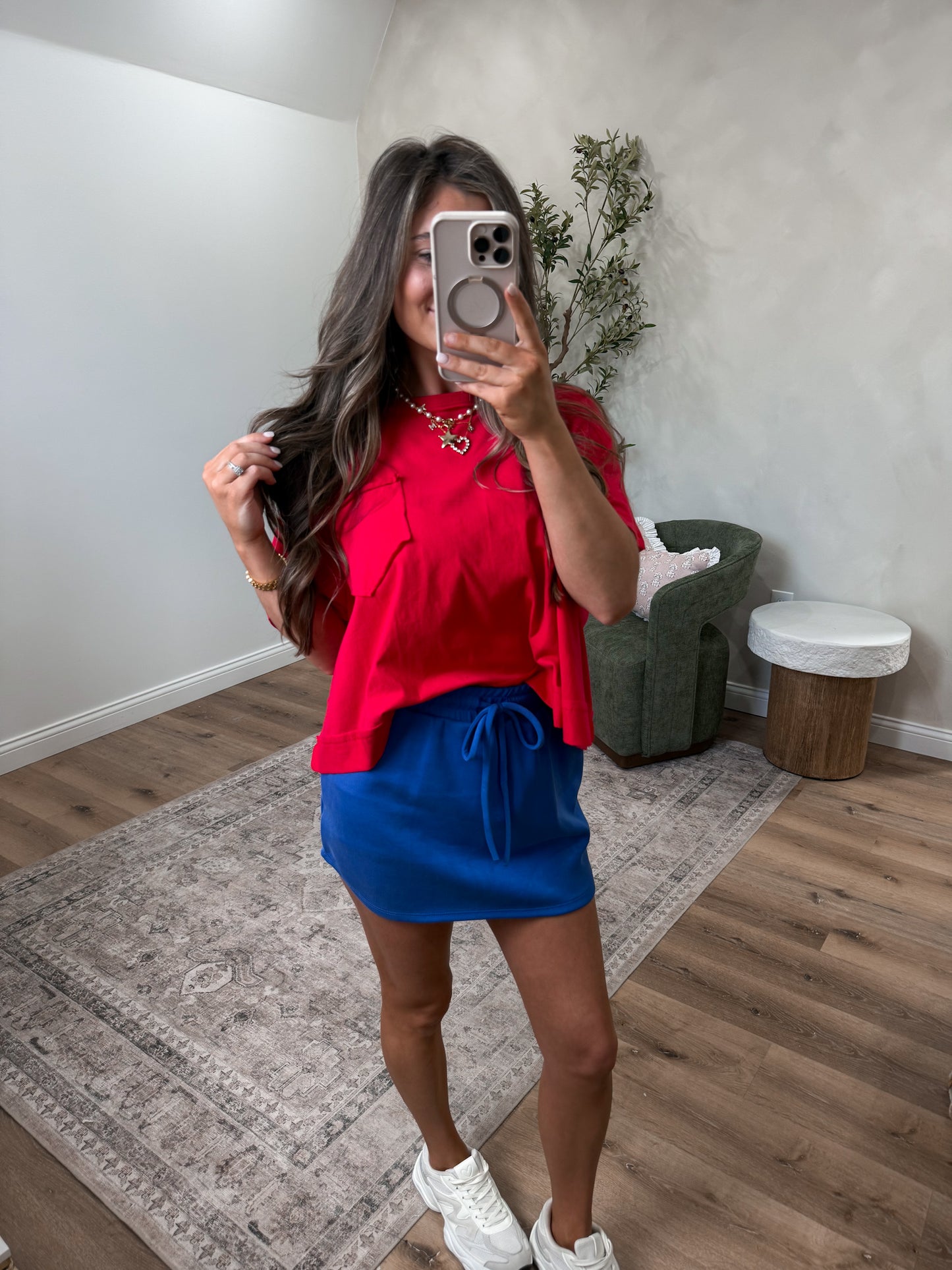 Preslie Boxy Top - ruby