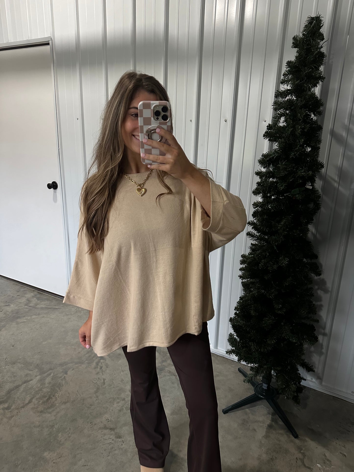 Dolman 3/4 sleeve sweater top - 2 colors