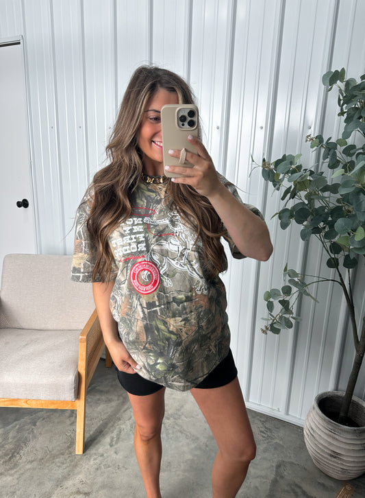 "Not My First Rodeo" Camo Tee