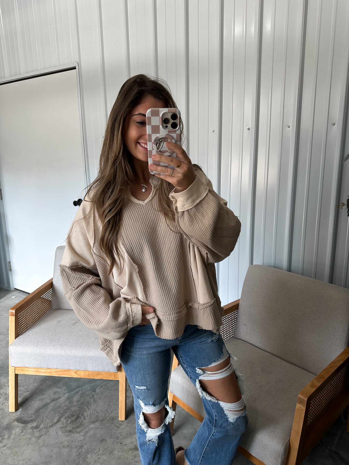 Jordyn Pullover- Beige