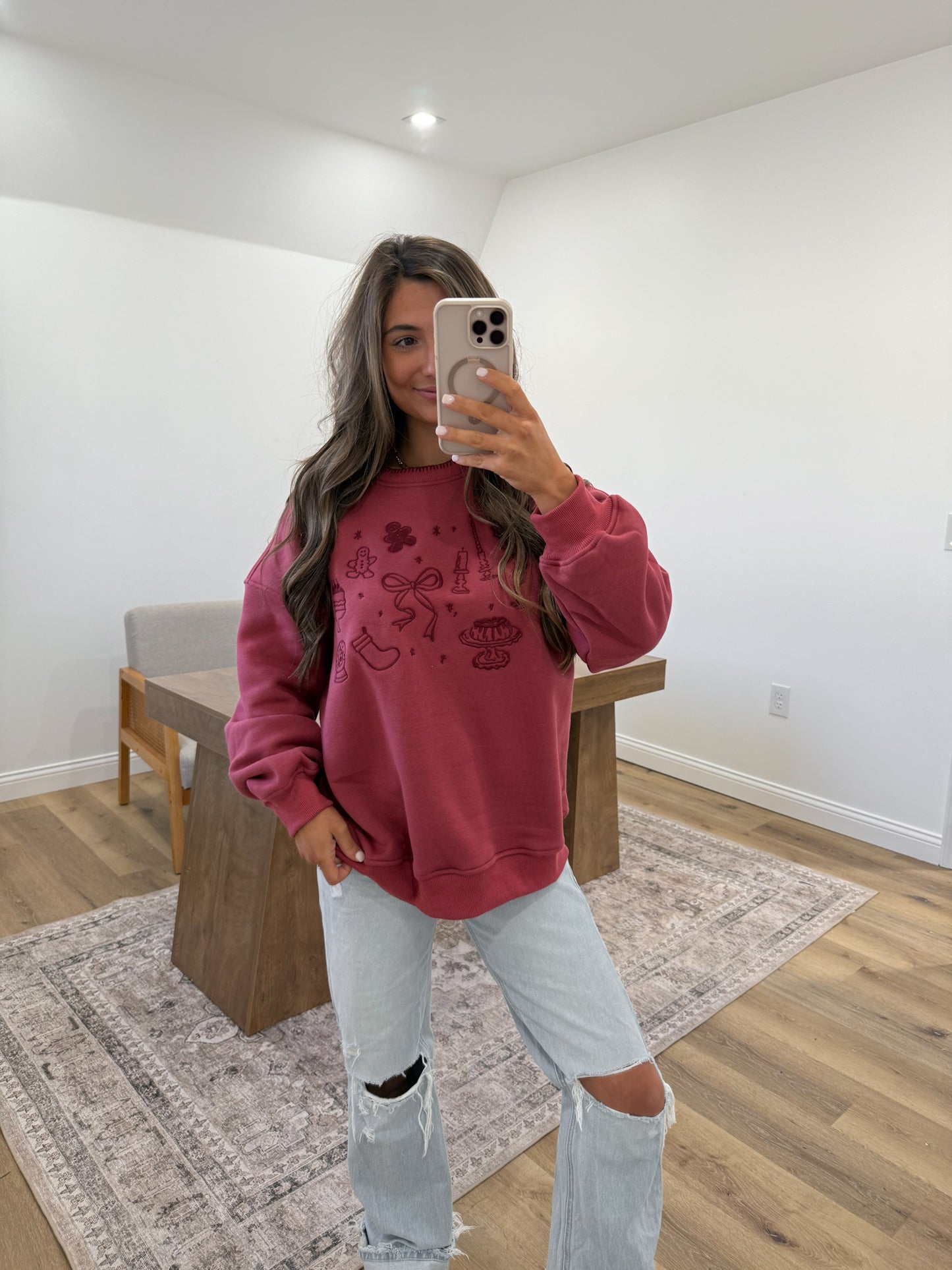 Christmas elements Luxe Graphic Crew