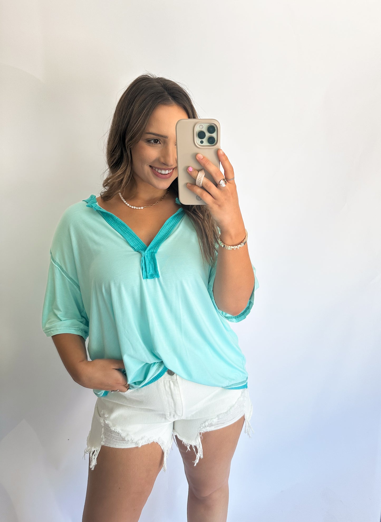 Chandler AquaBlue Top