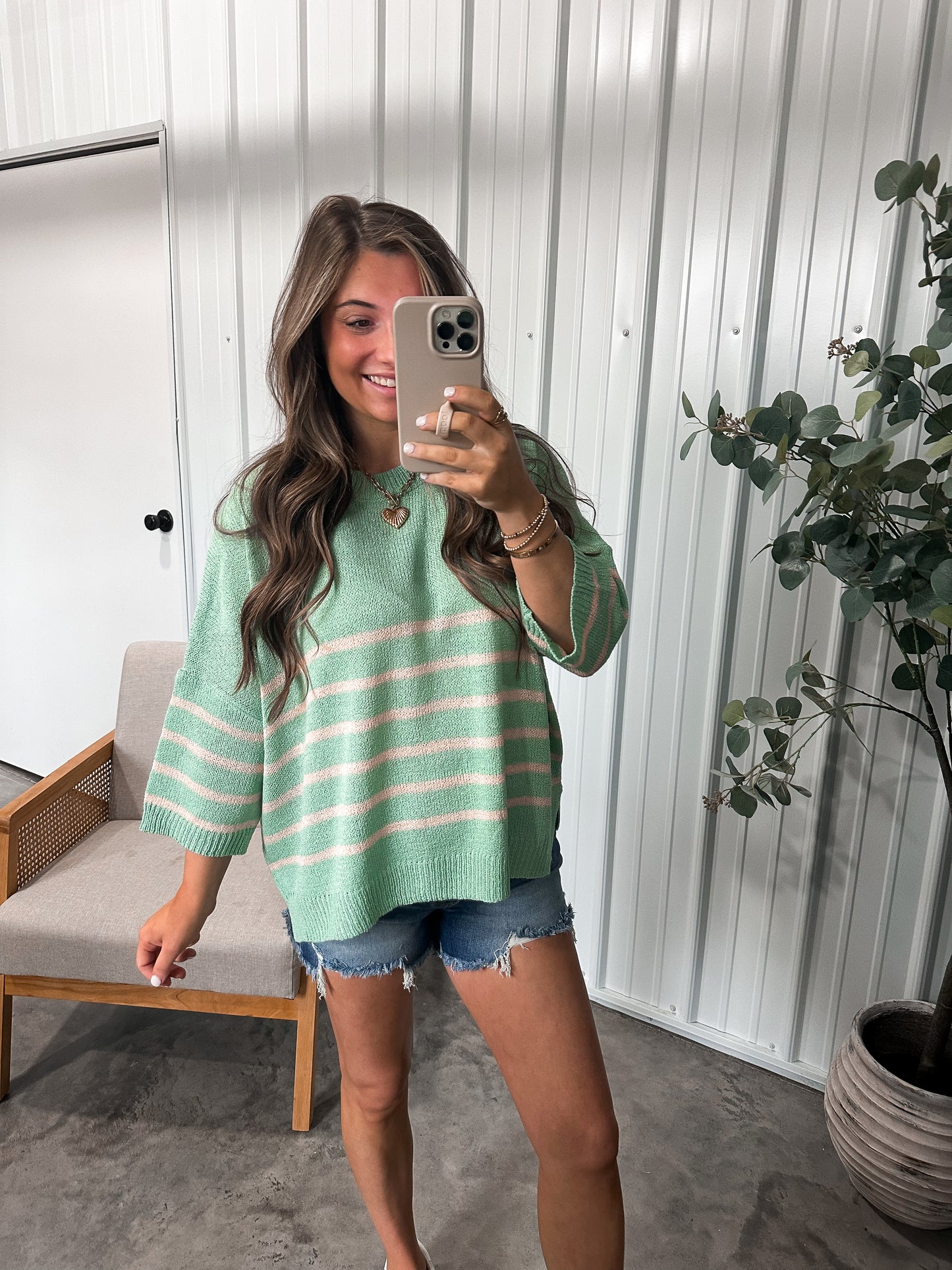 Pistachio Knit Pullover