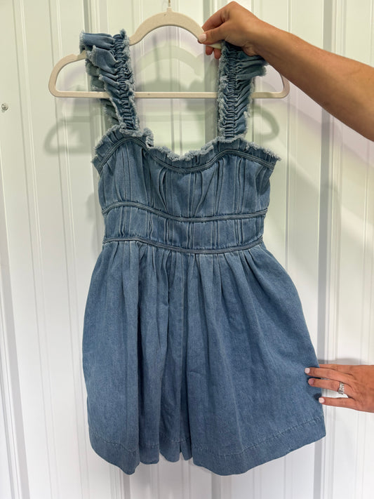 Delilah Denim Romper- size small