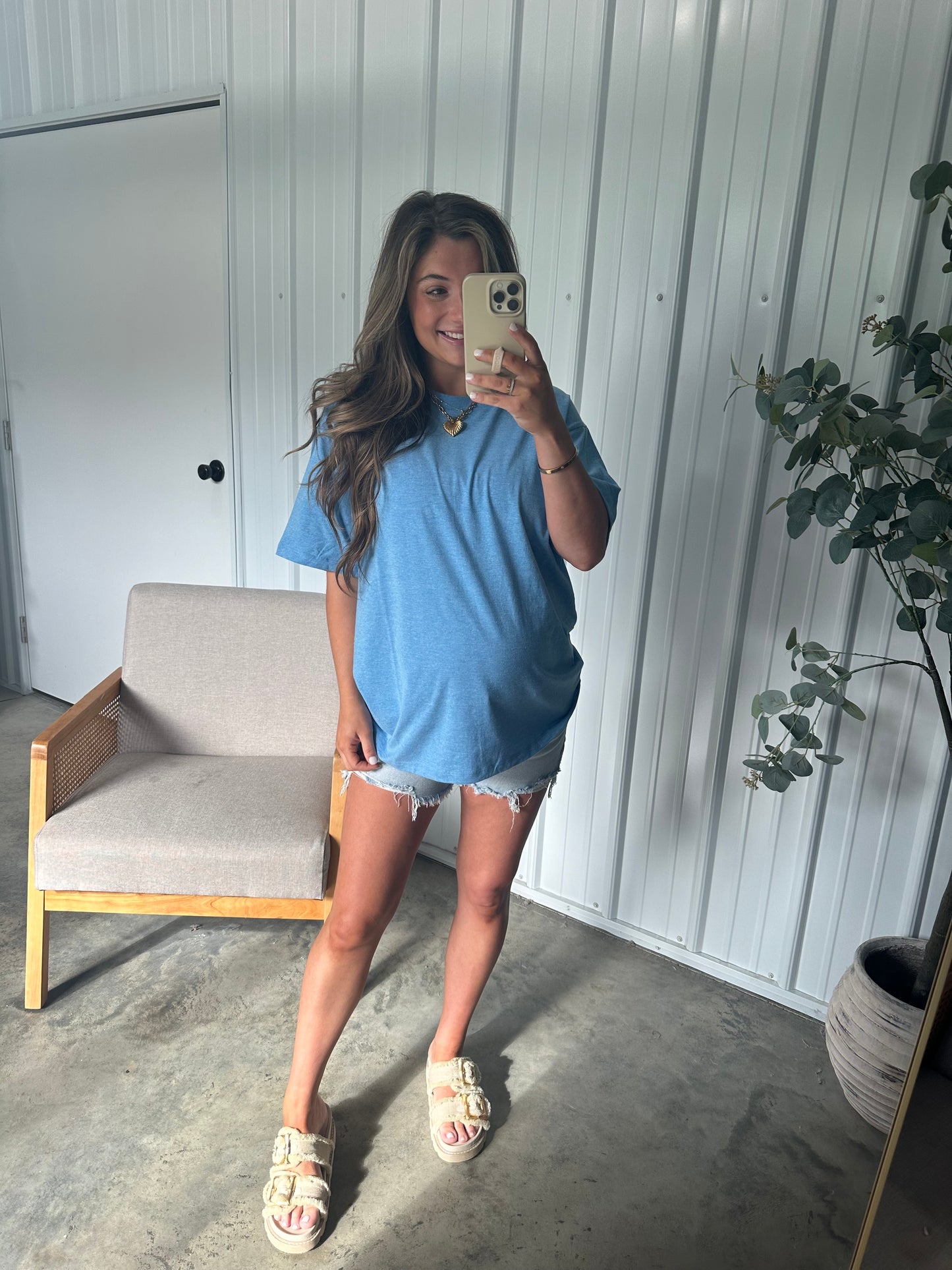 Cotton crew Basic Tee- 2 NEW colors