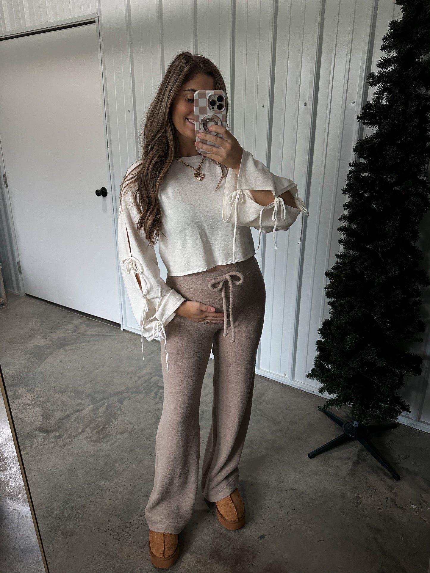 Bow Tied Long Sleeve - Ivory