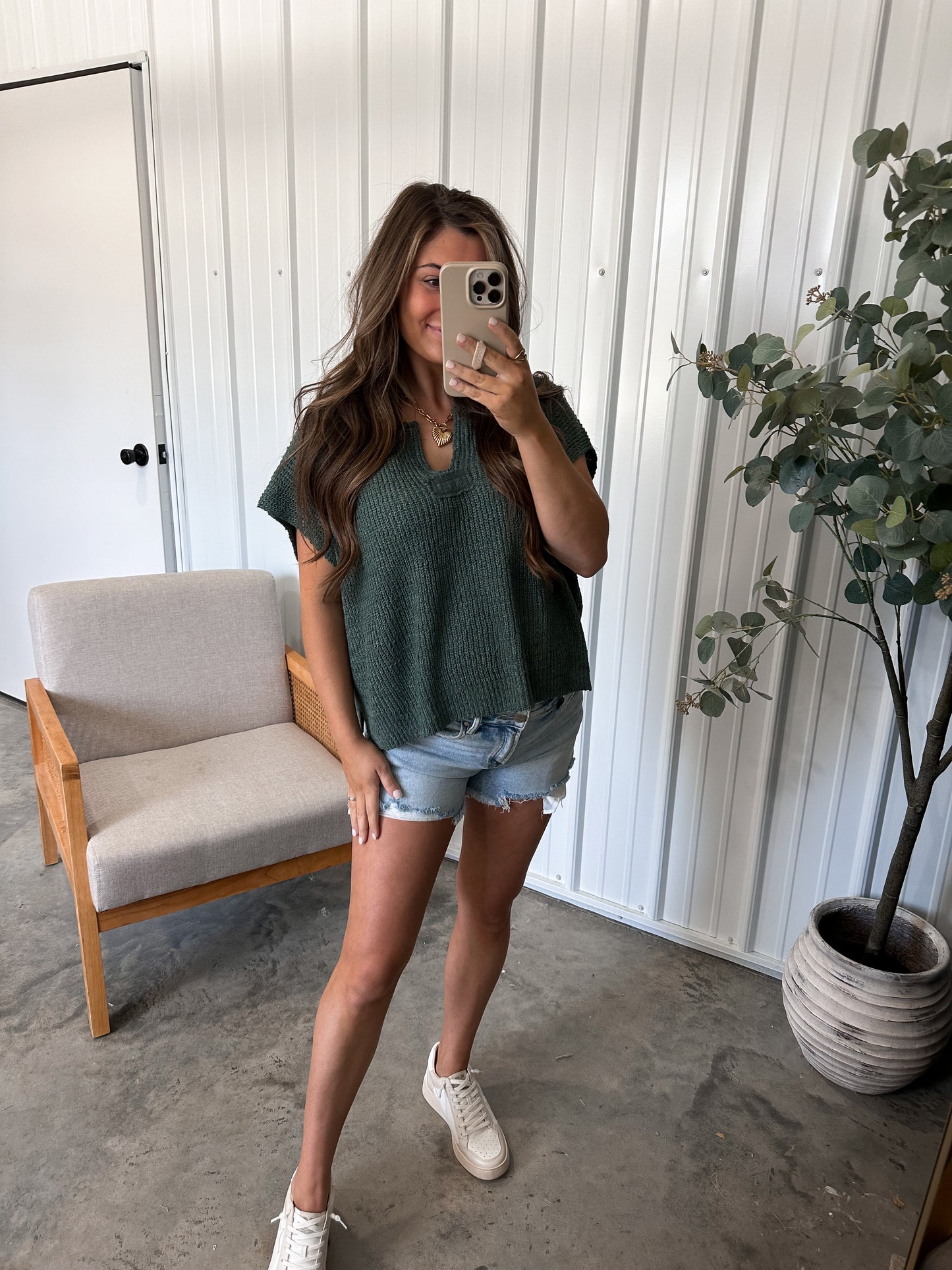 Everyday Knit Tee- 2 neutral colors restock!