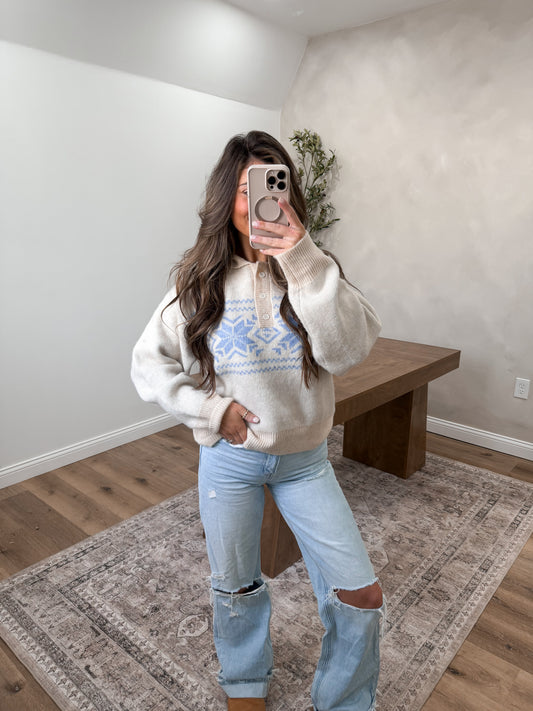 Snowflake Skies Sweater