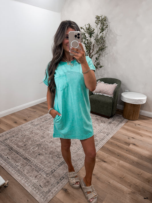 Everyday Tshirt Dress - mint