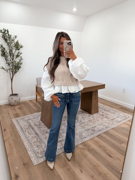 Pecan Knit Blouse