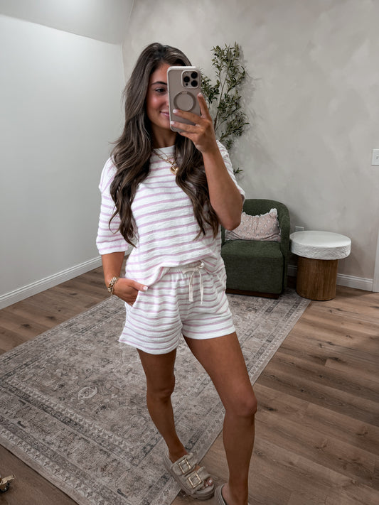 Cozy Cutie Shorts Set - pink