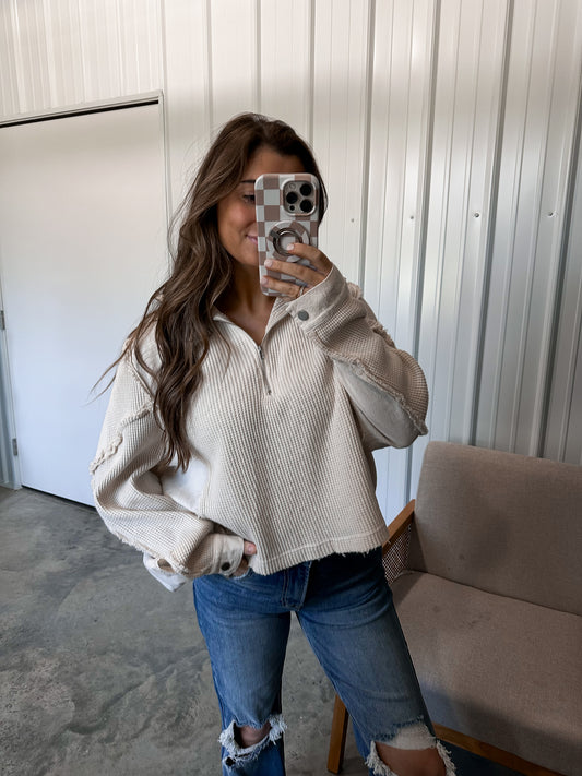 Aspen Boho quarterzip hoodie - 2 colors