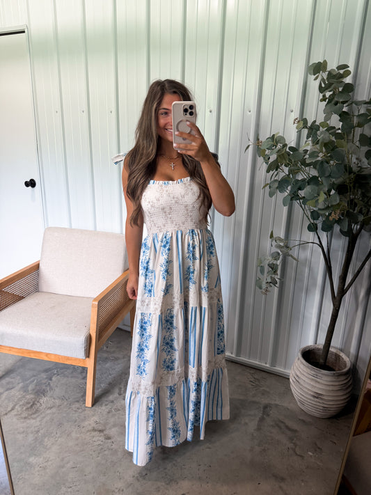 Blueberry Mocha Maxi Dress