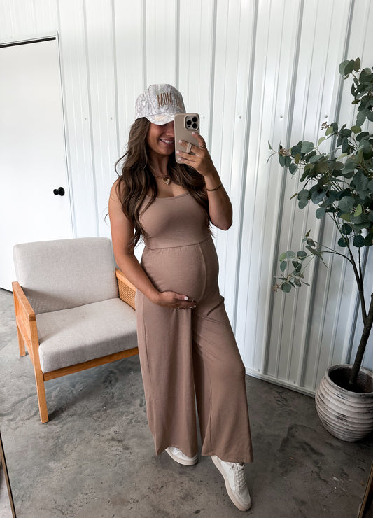 Springly Ribbed Wide Leg Jumpsuit- 2 colors