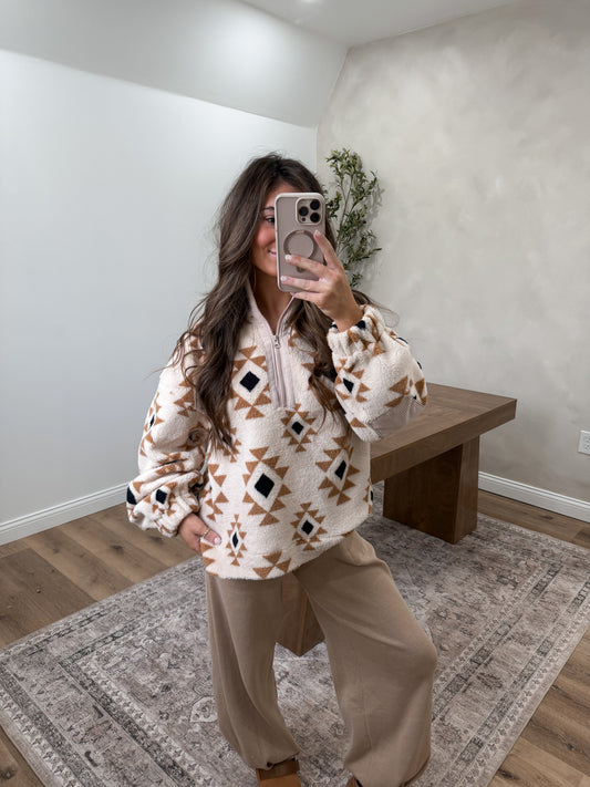 Aztec Teddy Bear Pullover