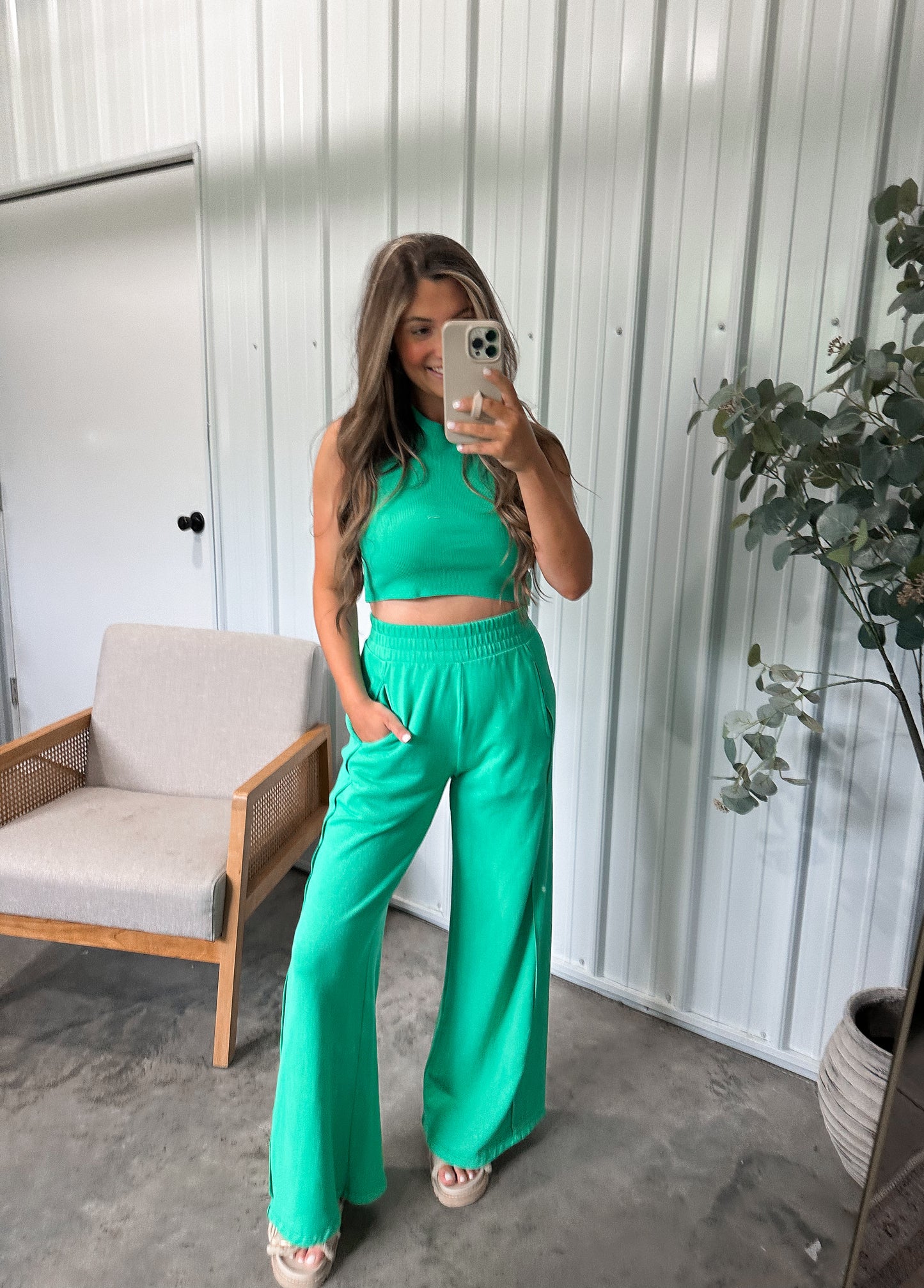 Halsey Set-  Kelly Green
