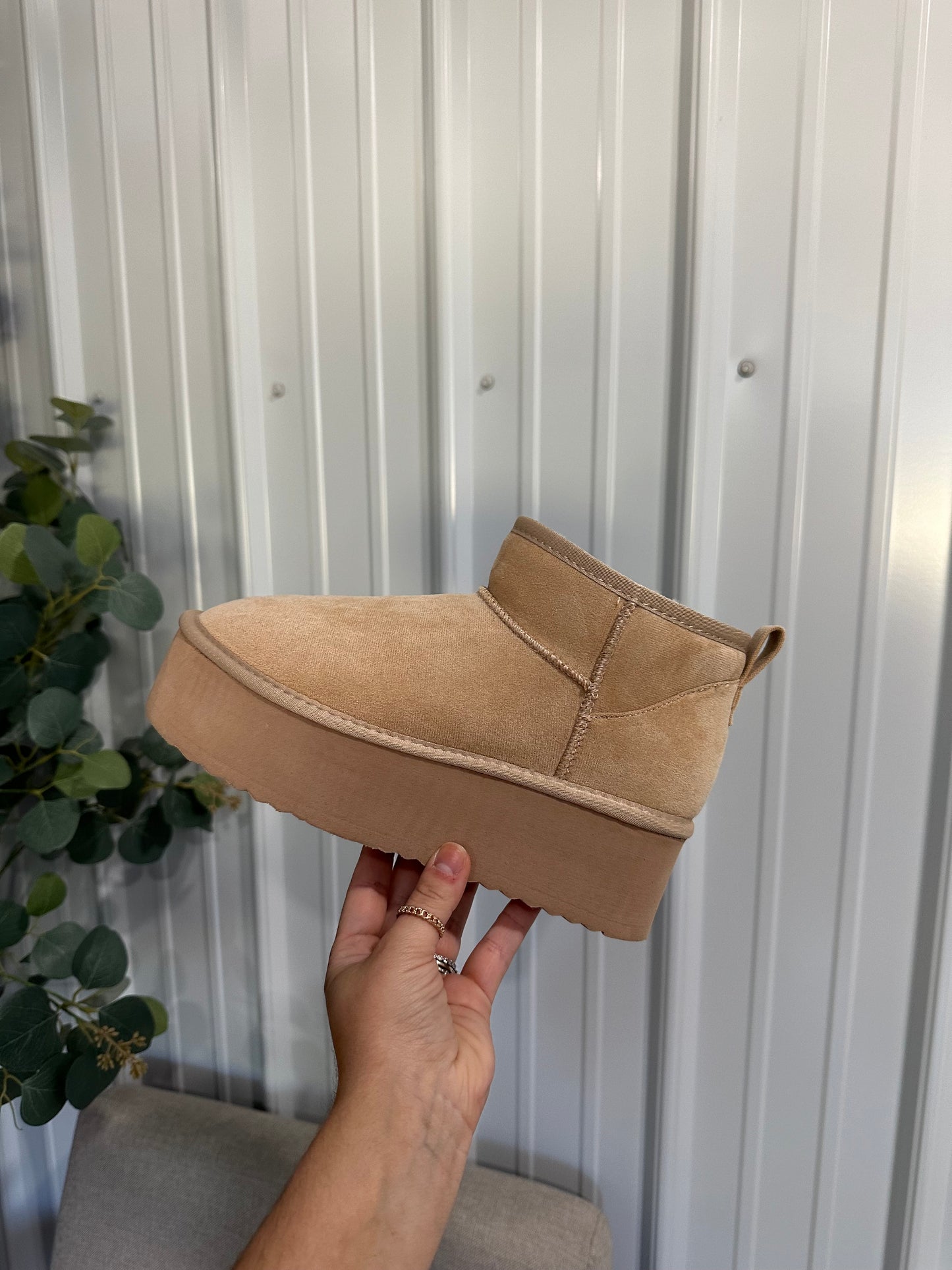 Ultra mini sandstone bootie