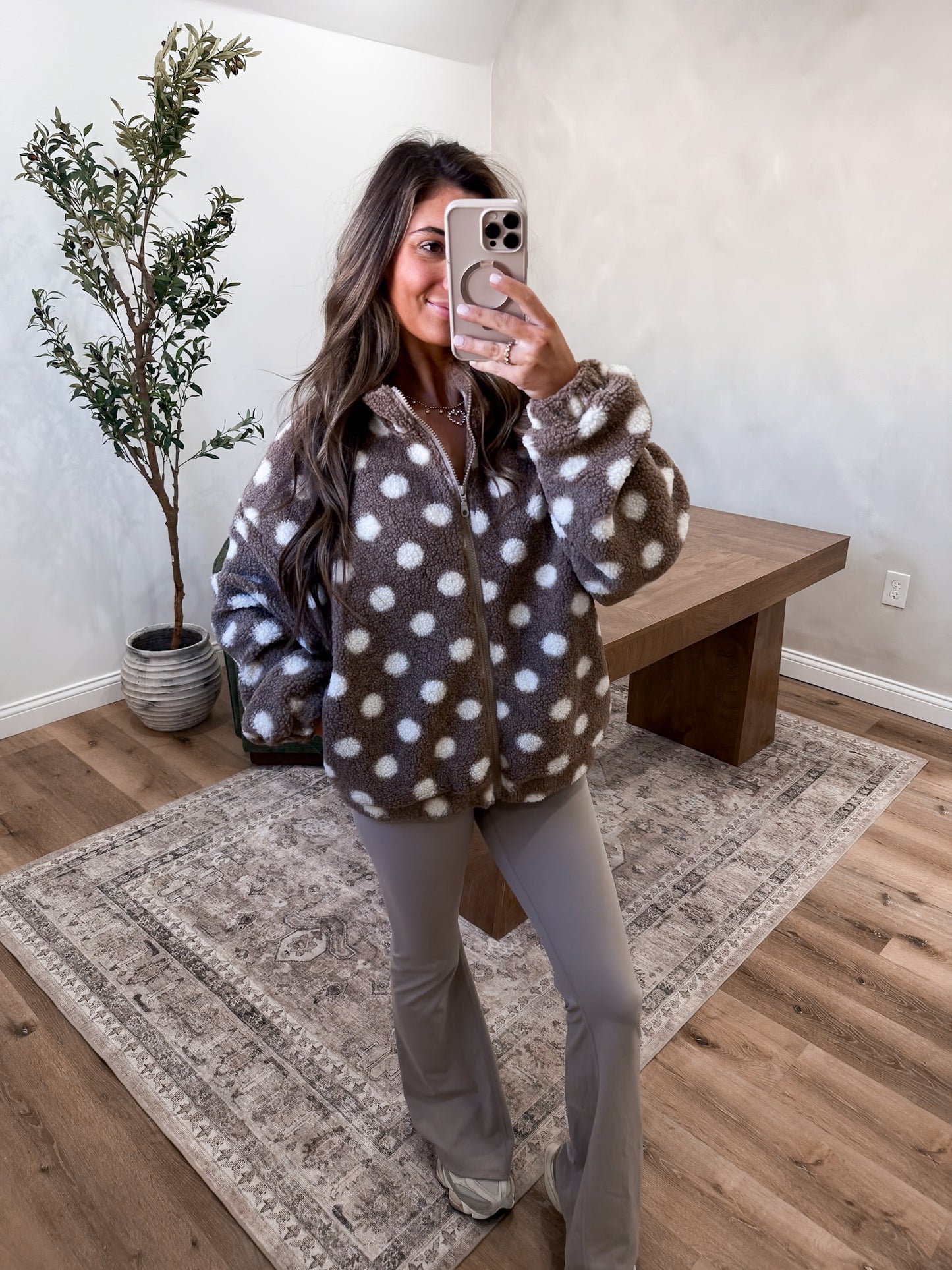 Kenya Polka Dot Teddy Jacket