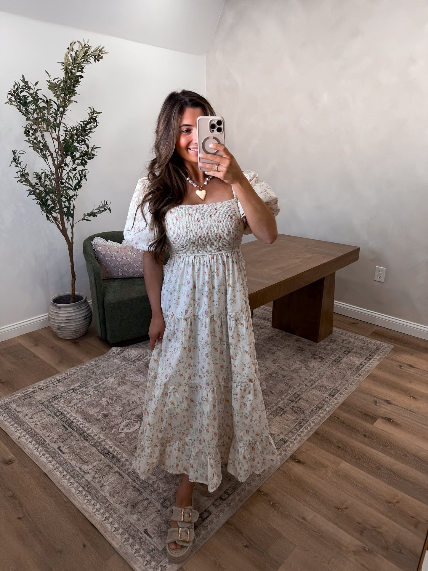 Spring petals Midi Dress