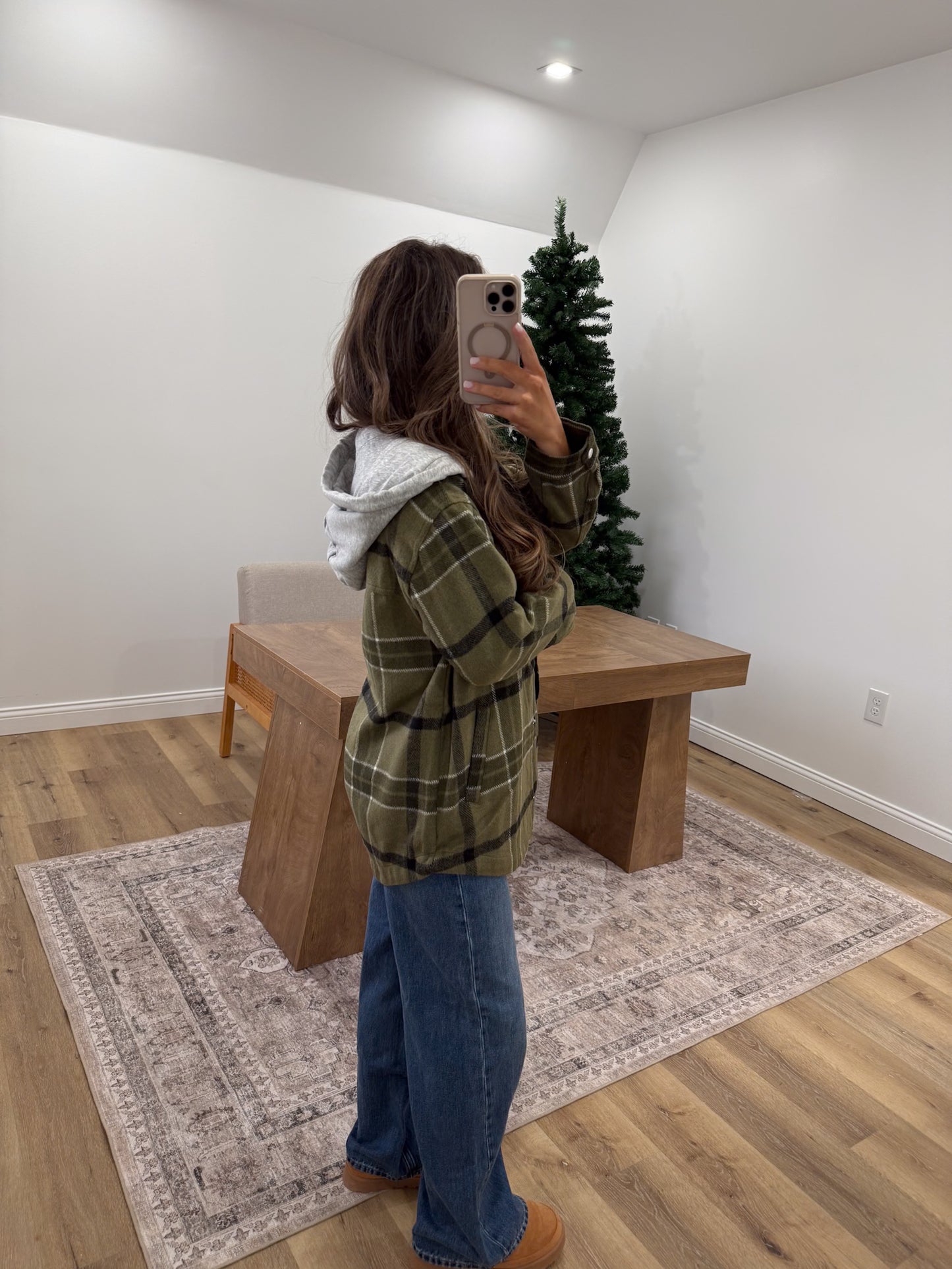 Plaid Hooded Jacket - DOORBUSTER!