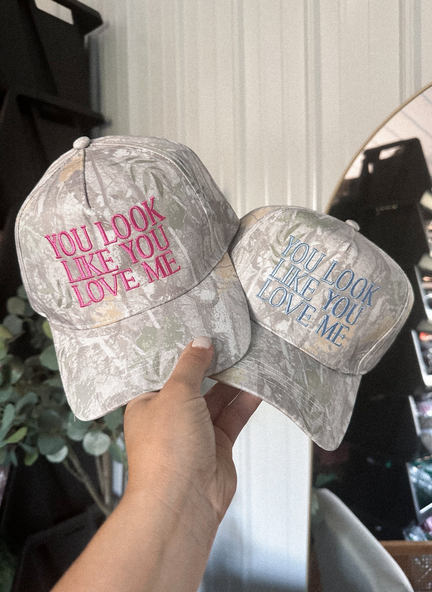 Camo "you look like you love me" Snapback - 2 colors