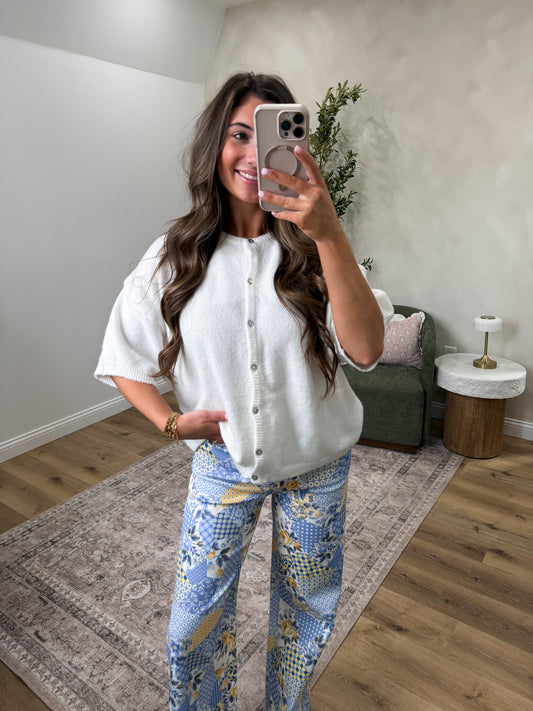 Dove Comfort Cardigan - white