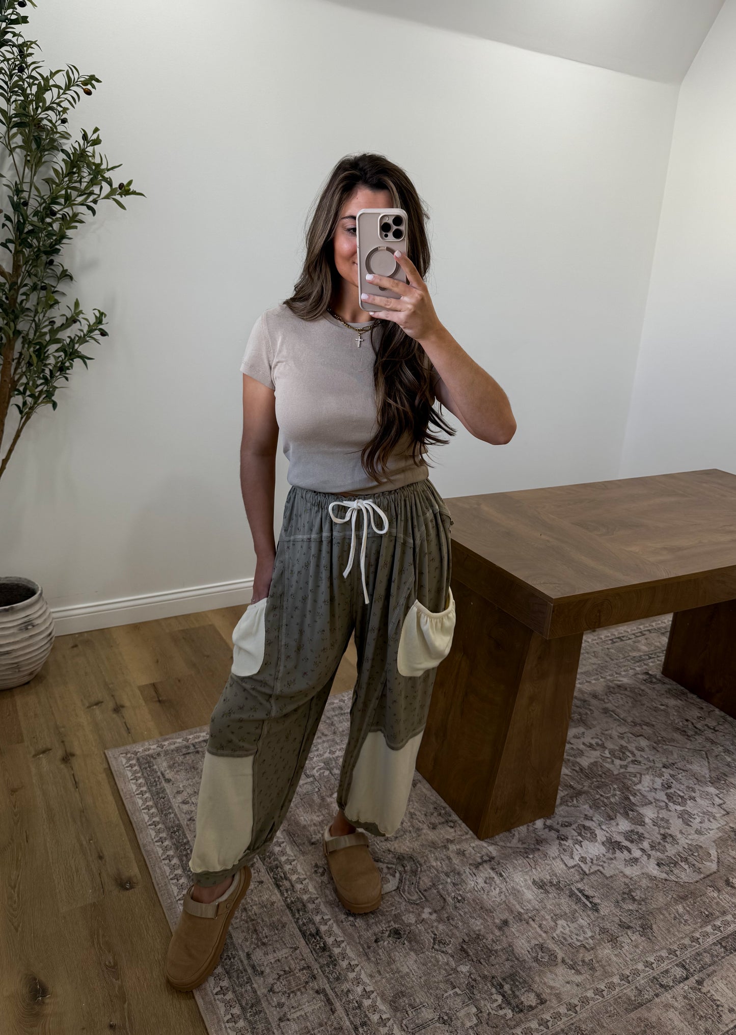 Camilla Barrel Joggers- SAGE