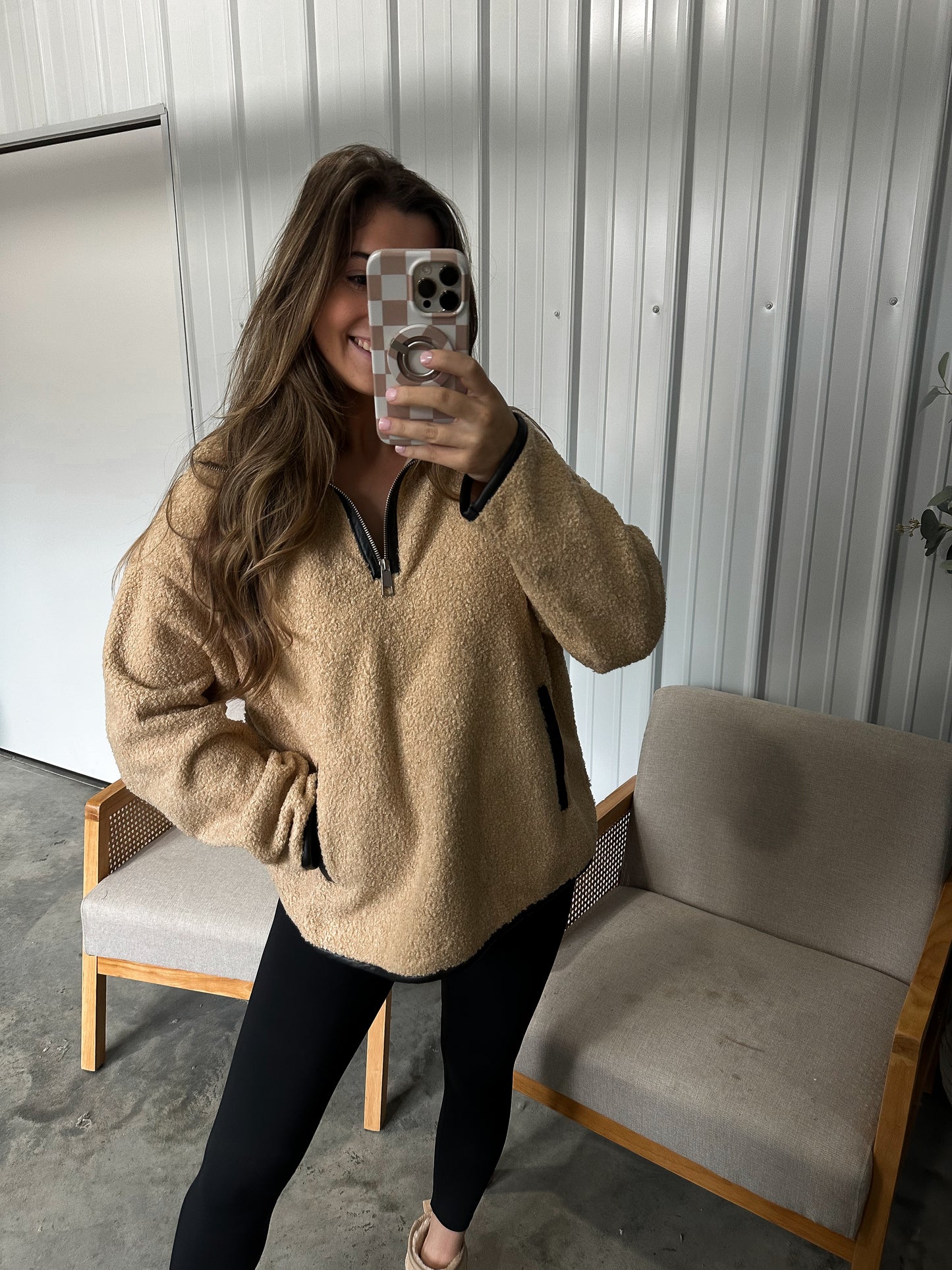 Teddy soft sherpa pullover