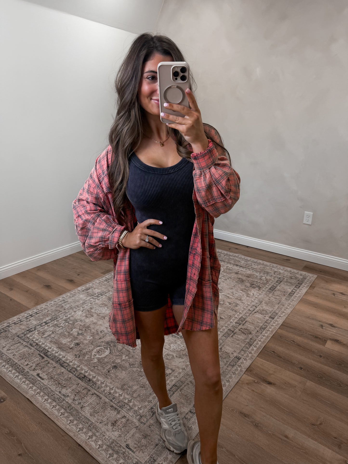 Wavelyn flannel - Coral Cream
