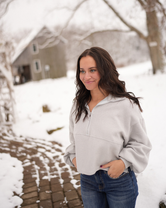 Silver Spark Go-To Half Zip