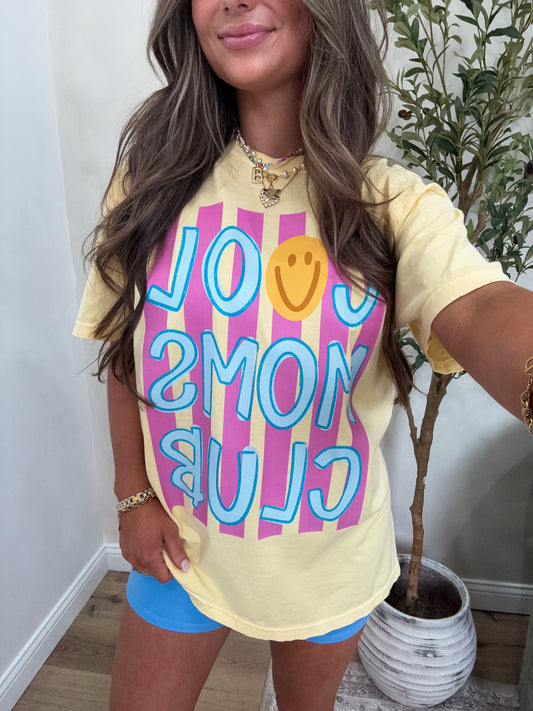 Cool Moms Club Tee - butter yellow *OPEN FOR PREORDER 4/27 OR BEFORE ORDER INDIVIDUALLY FROM IN STOCK PRODUCTS*