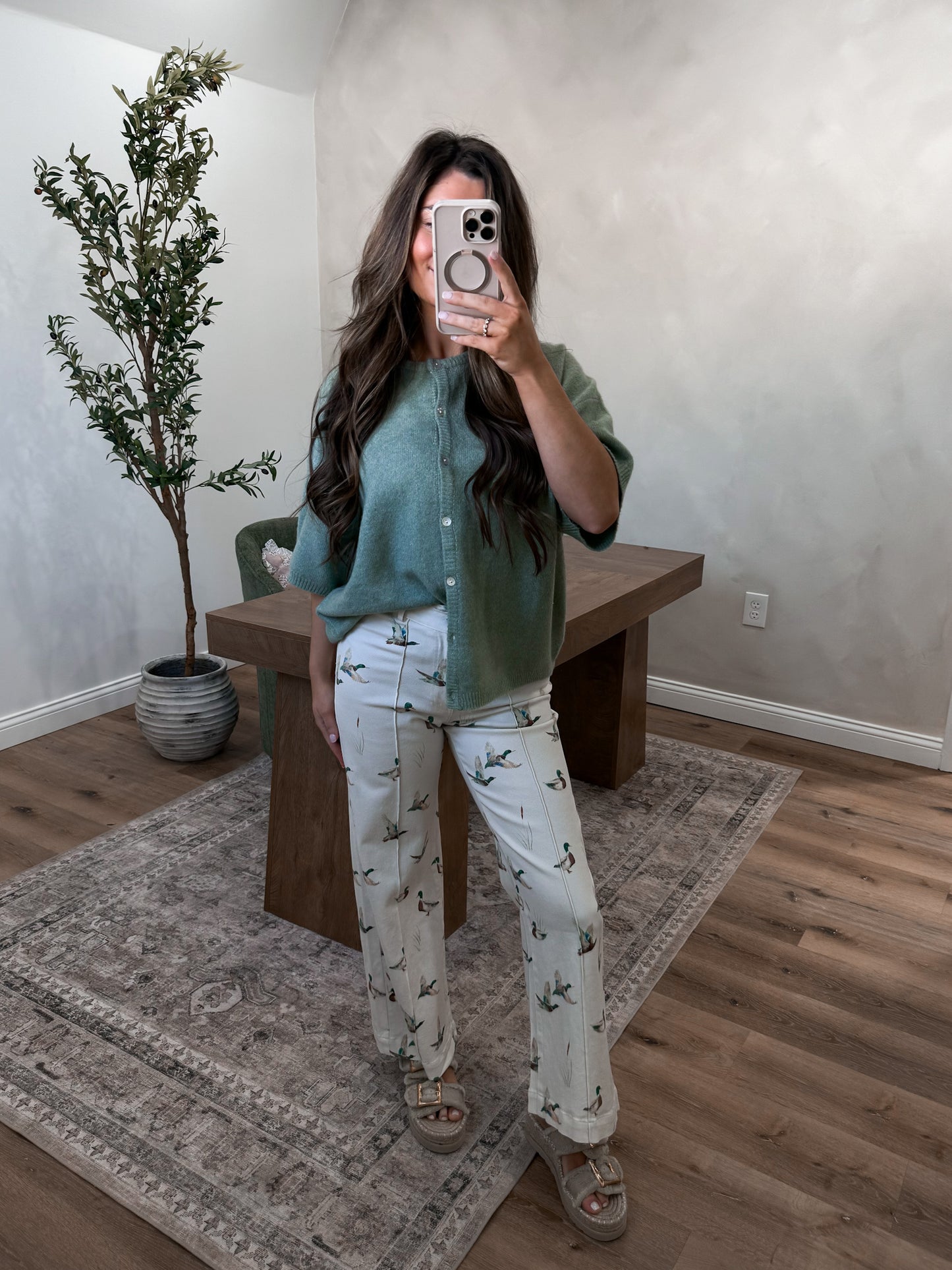 Sage Comfort Cardigan - light green