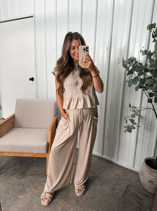 Effortlessly Chic Set- Beige