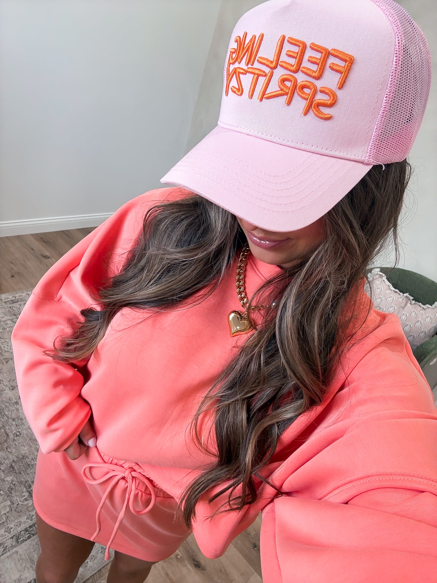 Feeling Spritzy Trucker Hat - pink/orange
