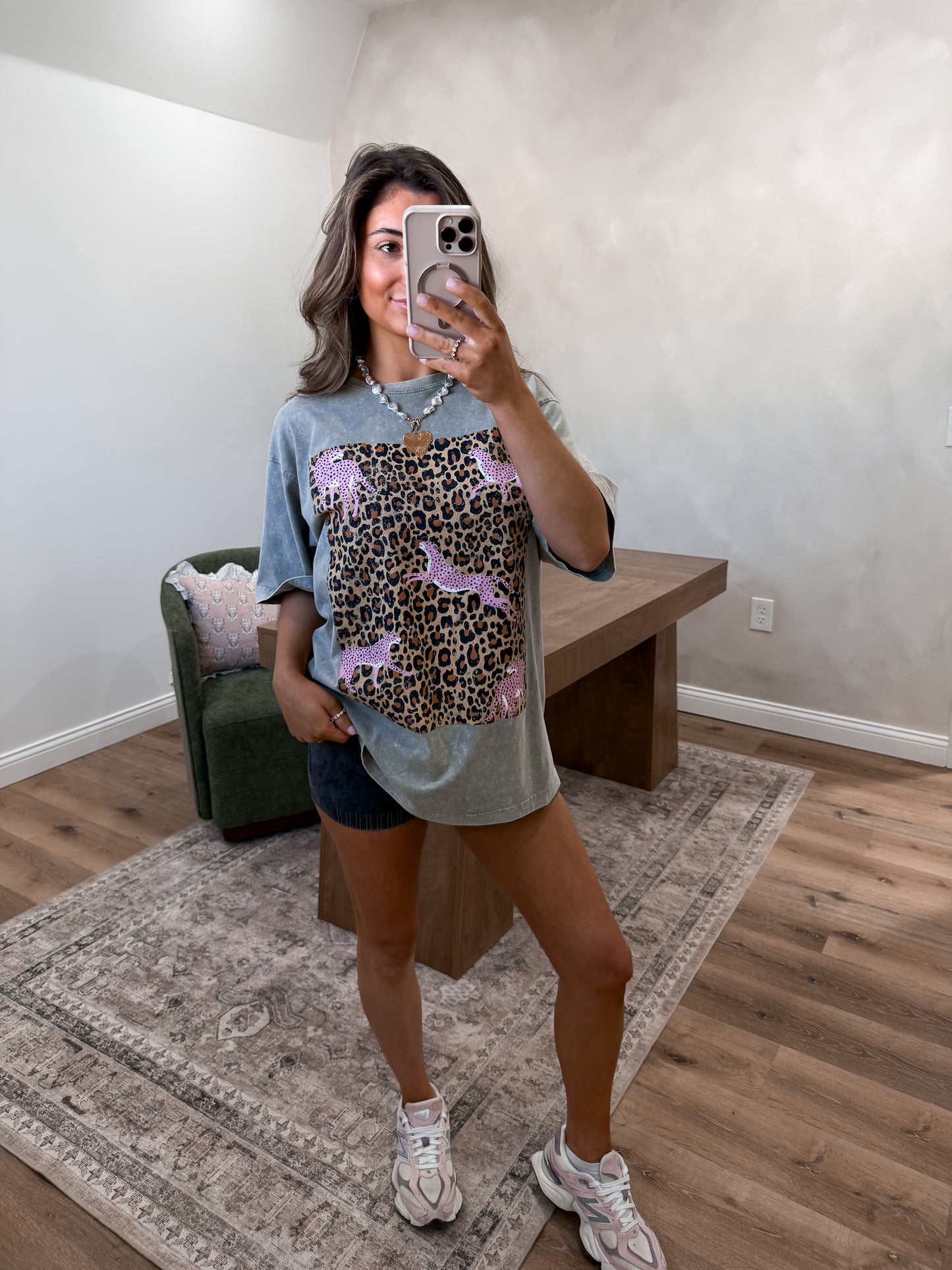 The Nova Washed High Waisted Biker Shorts - ash black