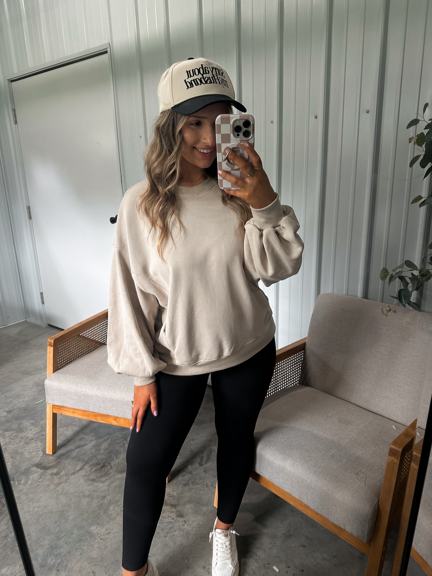 Lea Oversized Crew Neck Sweatshirt