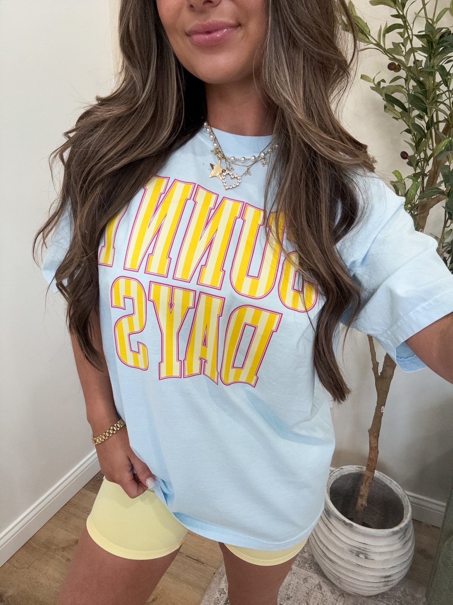 Sunny Days Tee - light blue