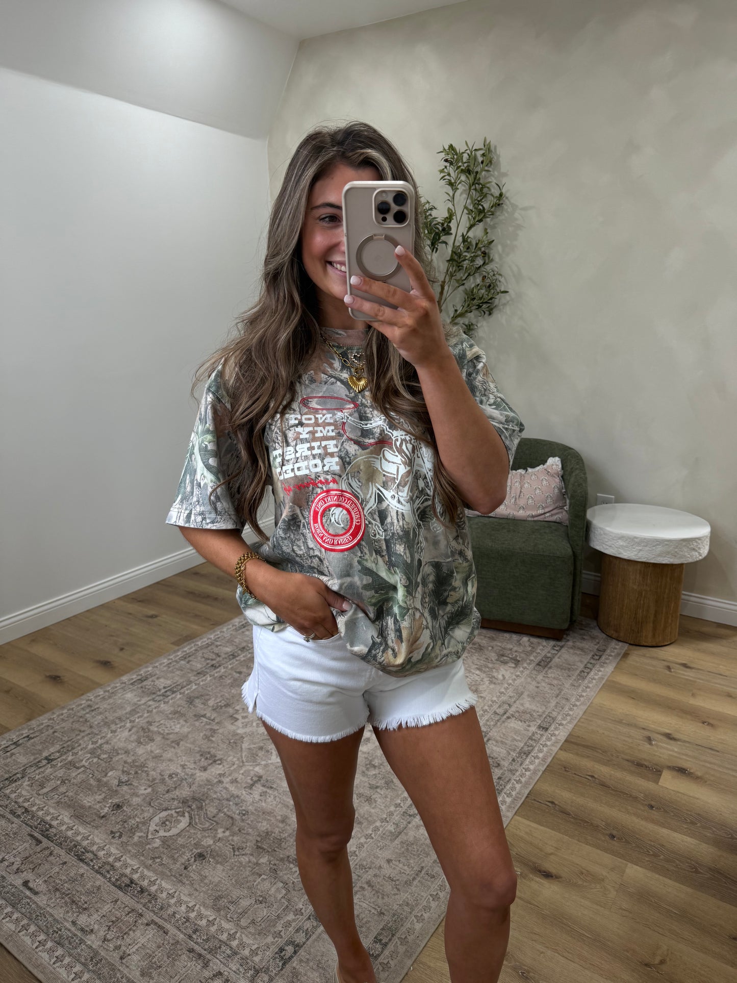 Vanessa High Rise Denim Mom Jeans - white