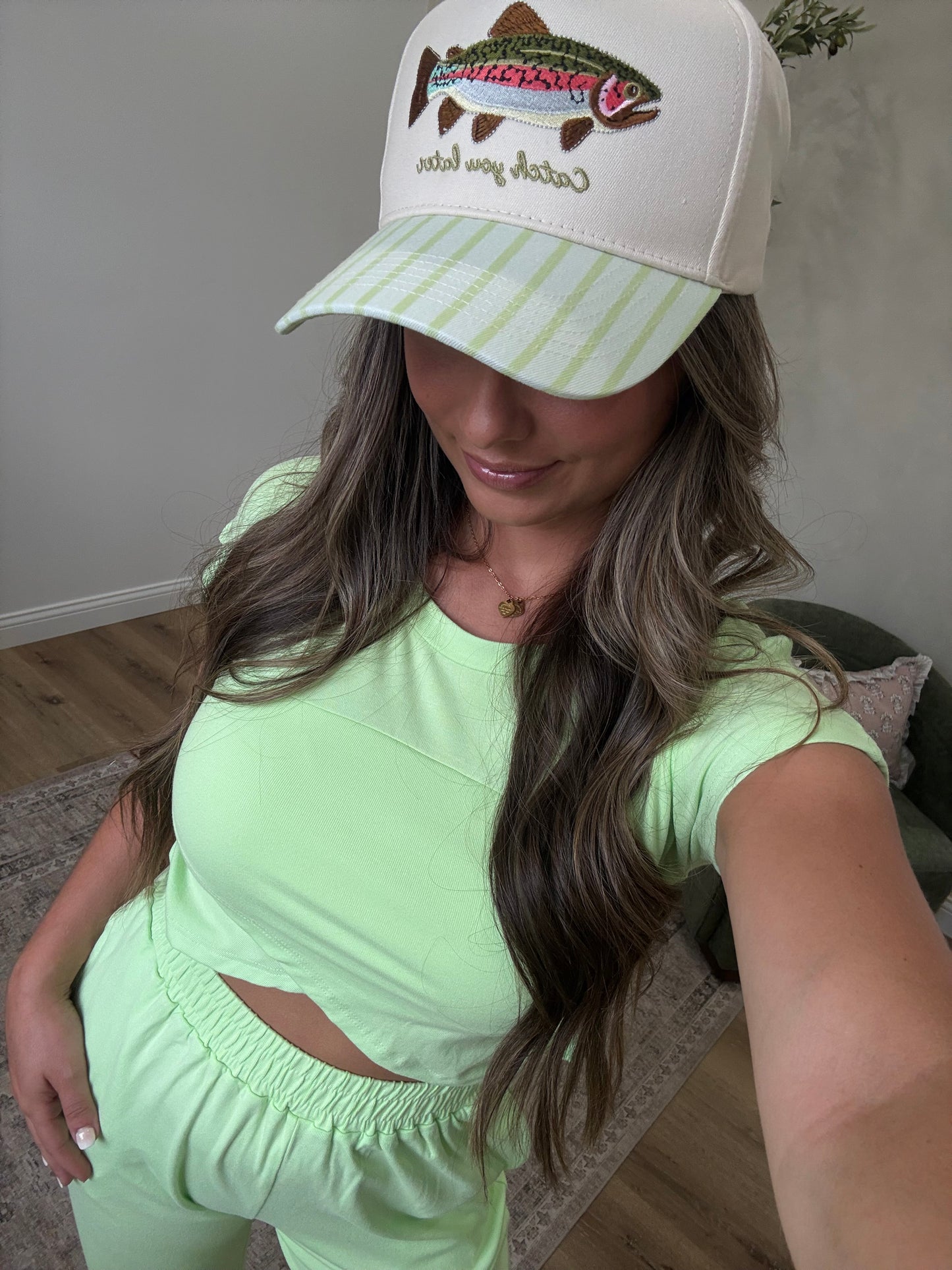 Kensley Crossover Jogger Set - lime