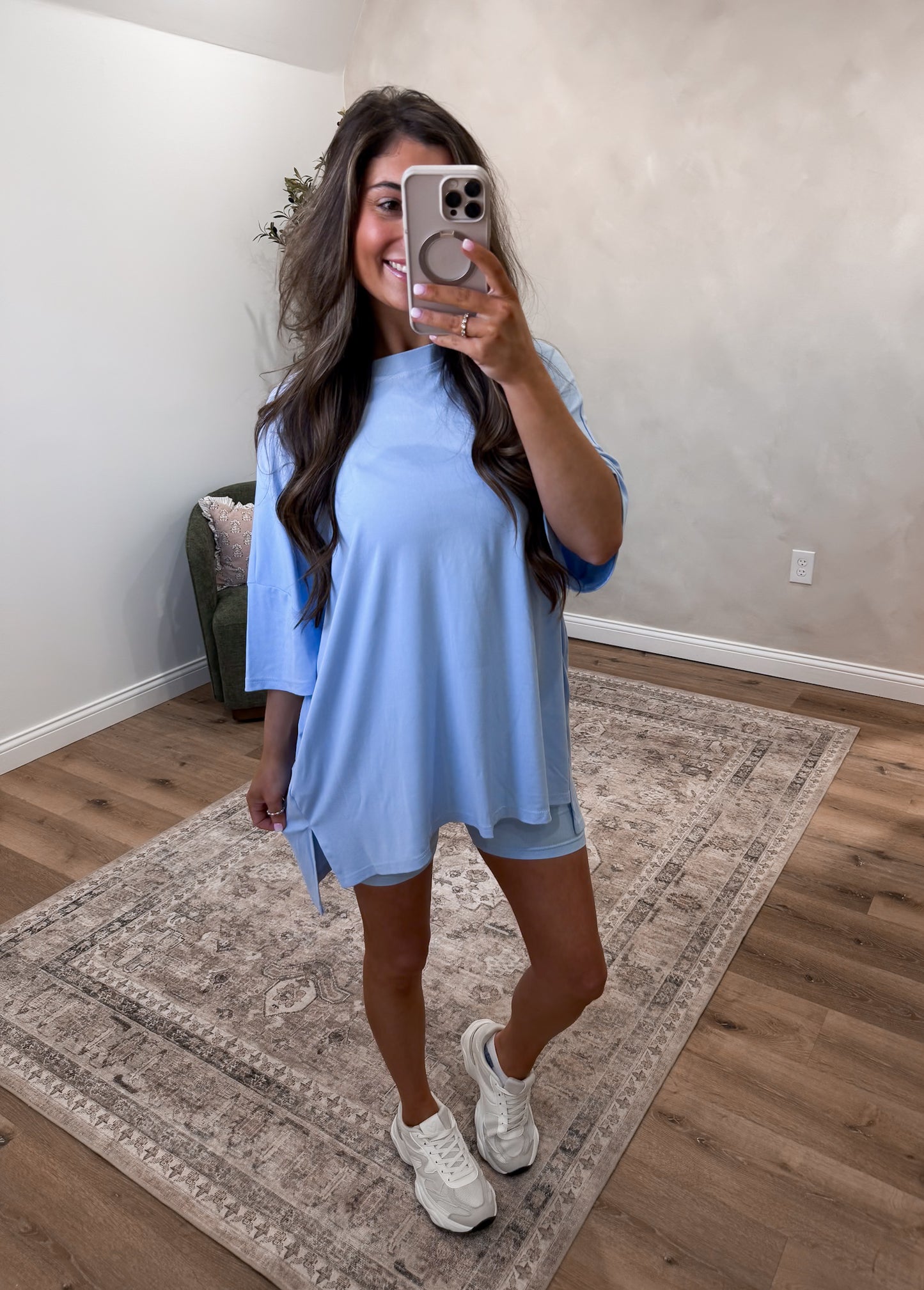 Graysyn Tunic Set - sky blue