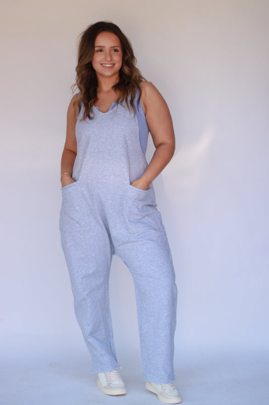 Callie Jumpsuit- heather grey