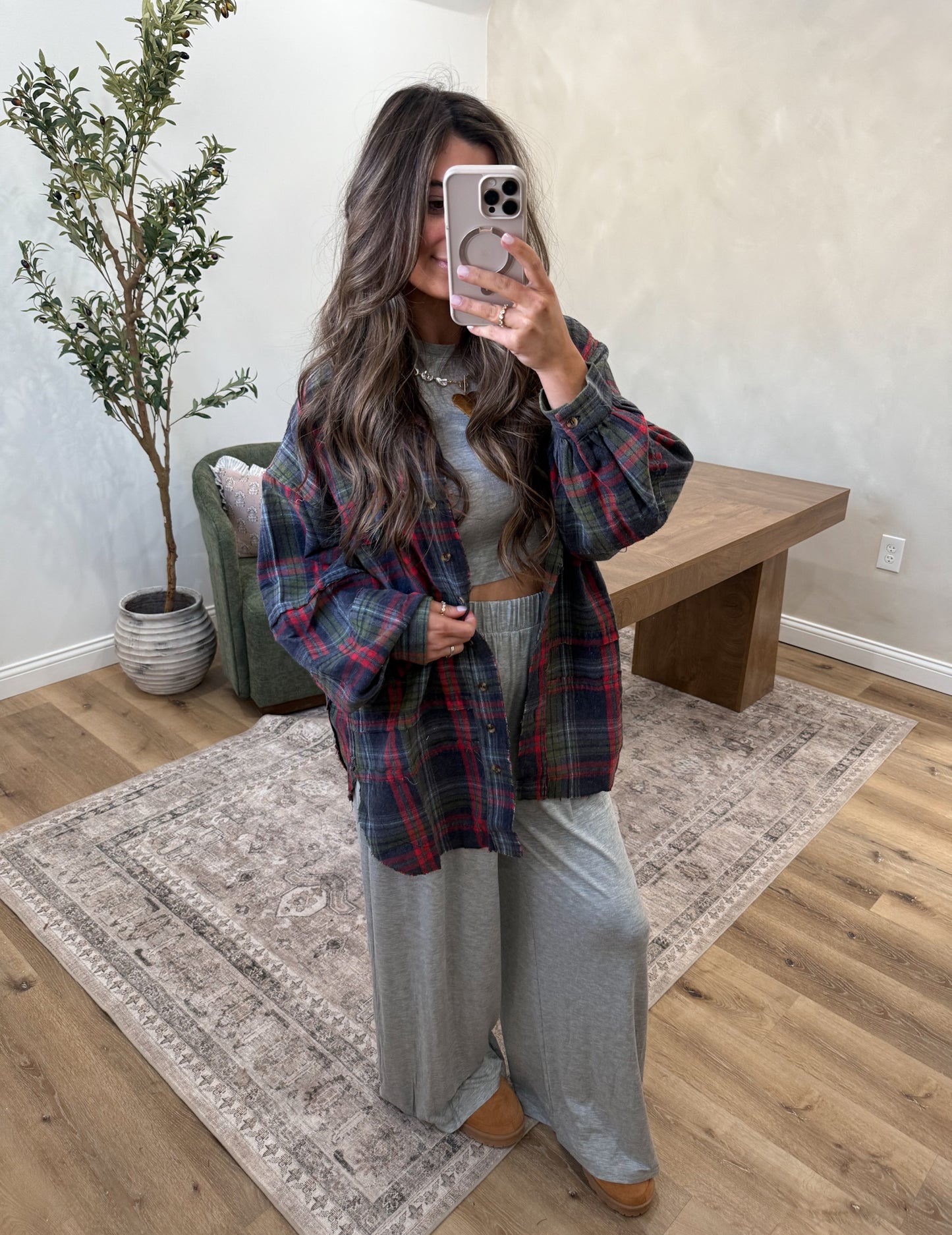 Wavelyn Flannel - Navy *RESTOCK*