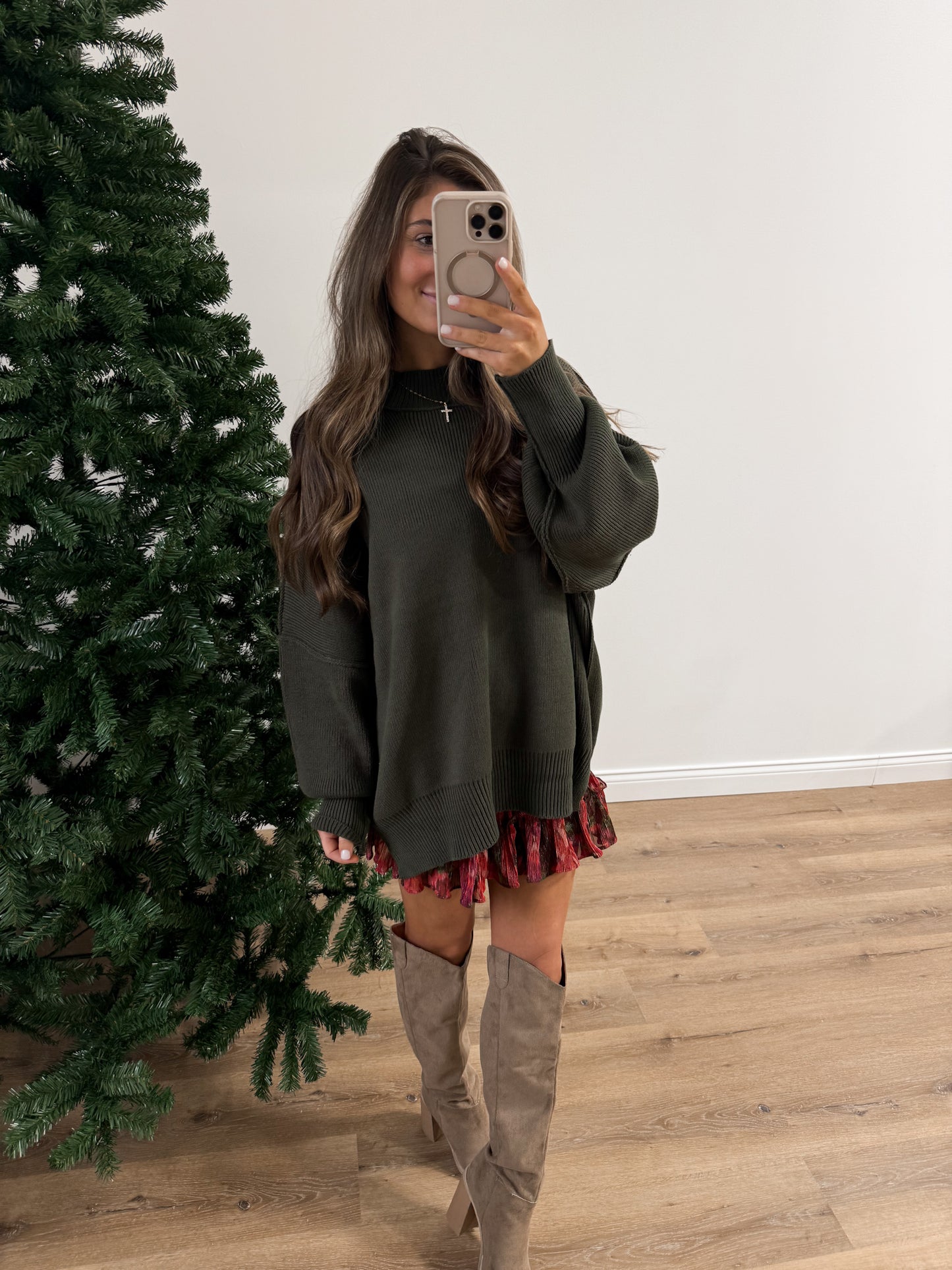 Evergreen Sweater- Olive