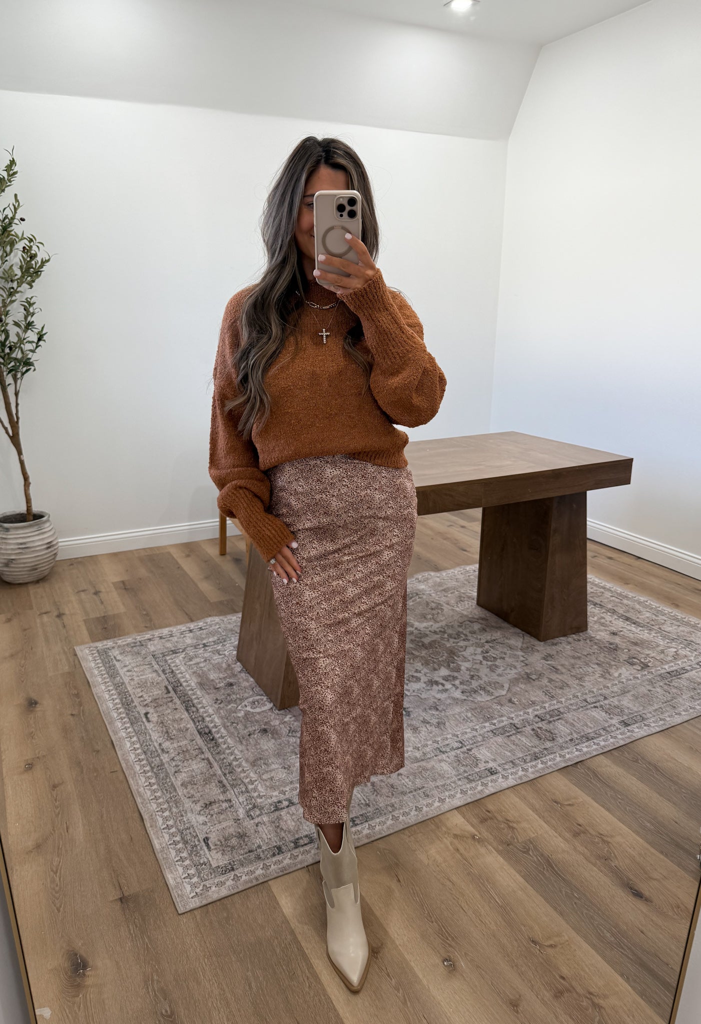 Teddy Boucle Pullover- Camel